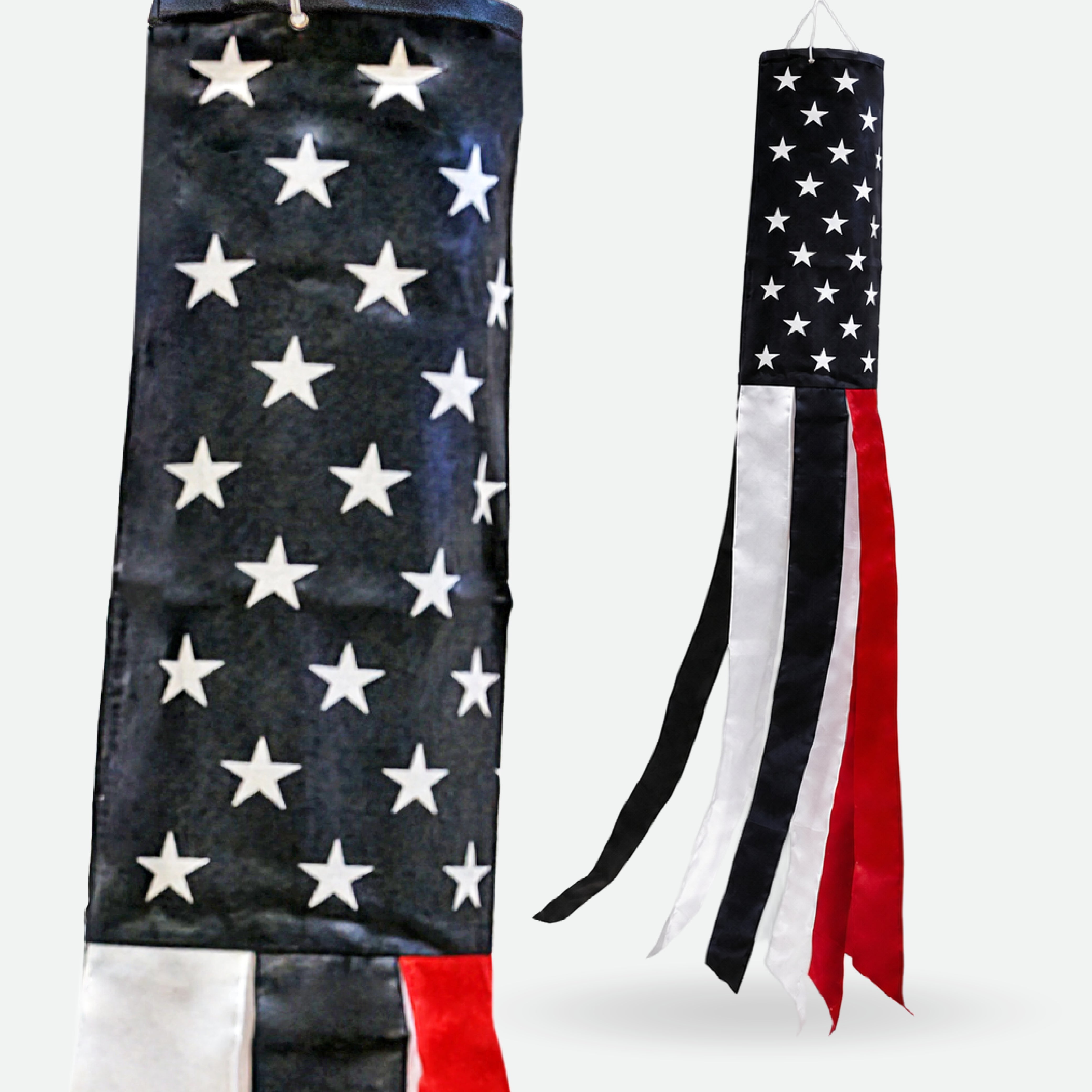 Thin Red Line USA Super Shiny Poly 5ft Windsock