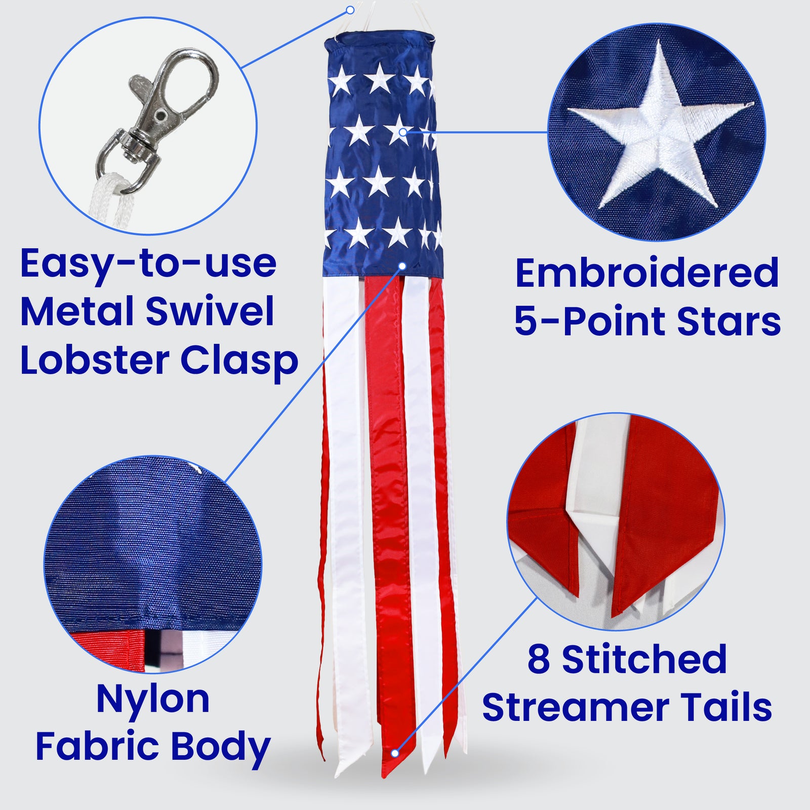 USA Embroidered 40
