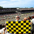 Yellow & Black Checkered Flag 3x5ft Poly - Flags Importer